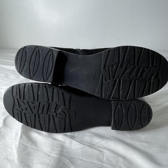 Stuart Weitzman Boots Womens Size 7.5 Suede Shearling Lined Tall Winter Zip - Picture 6 of 6